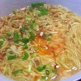 マルちゃん正麺で作る　卵とじ醤油ラーメン